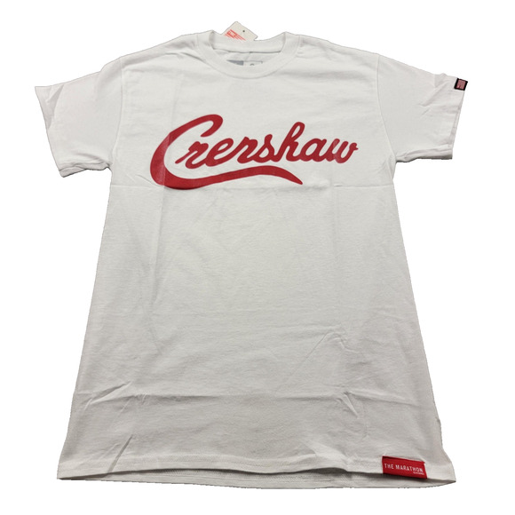 The Marathon Clothing Shirt Mens Small White Crenshaw Script Tee TMC Graphic - Picture 1 of 8